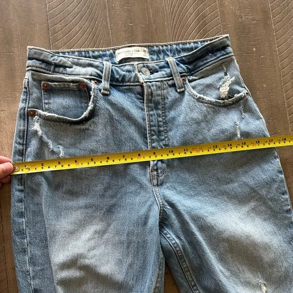 Abercrombie & Fitch Skinny High Rise Curve Love Distressed Jeans size 2 / 26​​ - Picture 10 of 12